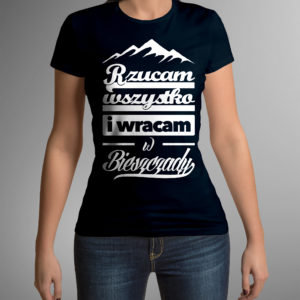 t-shirt damski bieszczady